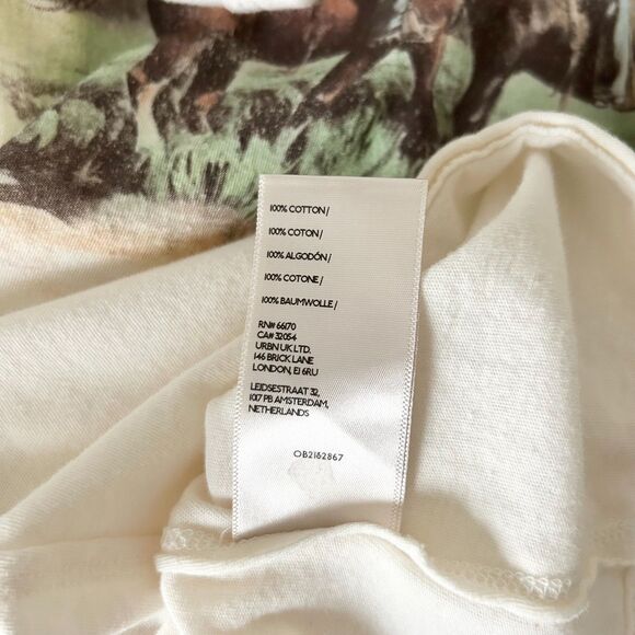 Free People We The Free Dutton Ranch Yellowstone Tee Cream 100% Cotton Size XS - Picture 5 of 5